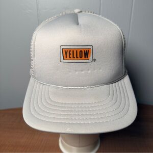 Vintage Yellow Trucking Snapback Trucker Hat